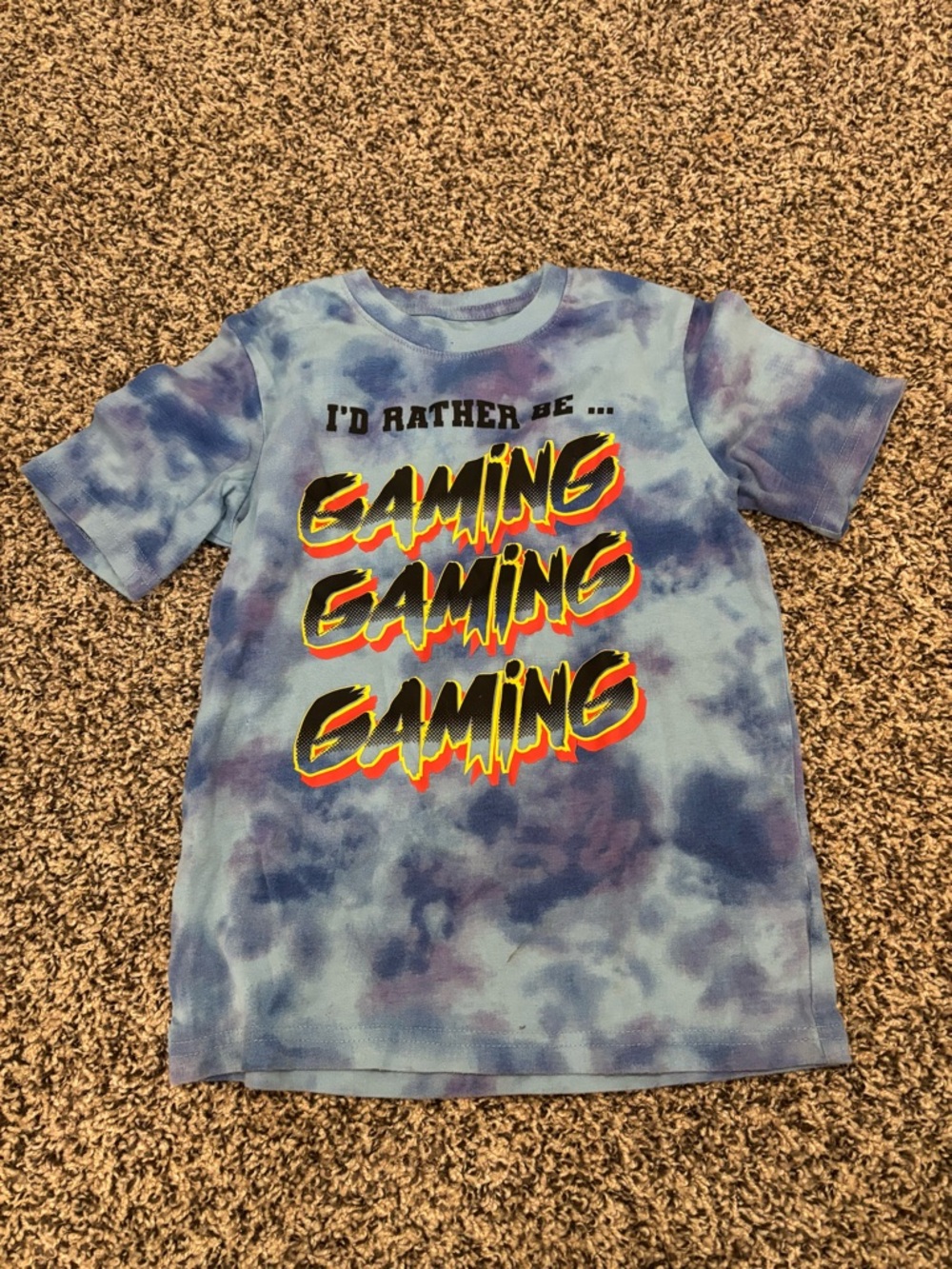 wonder nation Blue and Purple Tie-Dye Graphic Tee